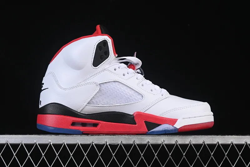 All categories Air Jordan Jordan series basketball shoes Air Jordan 5 Air Jordan 5 Retro "Fire Red Black Tongue" AJ5 Joe 5 Rukawa Maple Flame Red first layer basketball shoes HQ7978-101